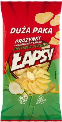 Obrázek produktu pro Prażynki Łapsy o smaku zielonej cebulki 110 g