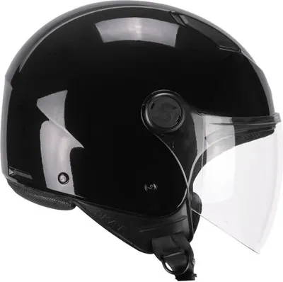Zdjęcie produktu dla Kask Demi Jet SKA-P 1LHA LUKE Mono Shiny Black rozmiar L