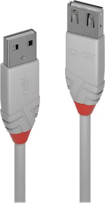 Image de LINDY USB 2.0 Verlängerung Typ A/A Anthra Line M/F 3m