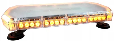 Obrázek produktu pro Výstražná LED rampa oranžová 168W, 10 funkcí, 12-24V, ECE R10
