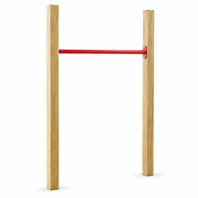 Produktbild von Turnreck Garten 125 cm, höhenverstellbar, Holz/Metall, bis 100 kg, KI-generiertes Bild