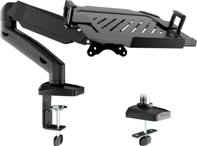 Produktbild von Monitor Arm mit Laptopablage für 17-32 Zoll Bildschirm & bis zu 17 Zoll Notebook