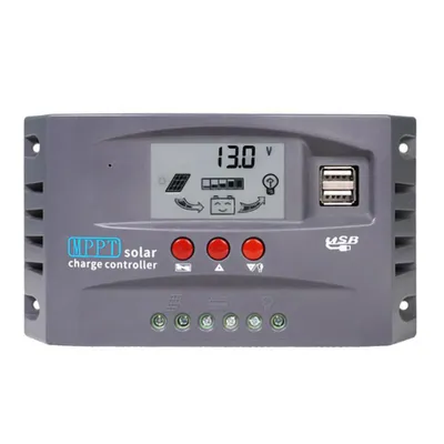 Produktbild von Solar Laderegler 12V/24V 100A MPPT Solar Photovoltaik Laderegler Daul USB Reglert, LCD-Display
