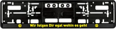 Produktbild von BVB Kennzeichenverstärker Wir folgen Dir
