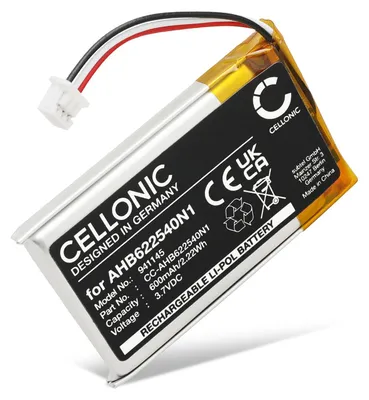 Produktbild von CELLONIC 1x Akku für Headset Kompatibel mit Sennheiser HD 4.40 BT, Momentum 2.0, Urbanite XL, AHB622540N1 - (600mAh, 3.7V)