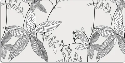 Obrázek produktu pro Podložka na stůl Podložka na stůl 120x60 cm Podložka pod myš - Doodle flowers