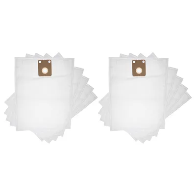 Produktbild von vhbw 10x Staubbeutel Ersatz für Nilfisk 82367810, 82367820, 1408618000 für Staubsauger - 42,5cm x 27cm Weiß