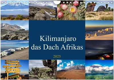 Produktbild von Kilimanjaro - das Dach Afrikas (Wandkalender 2025 DIN A4 quer), CALVENDO Monatskalender