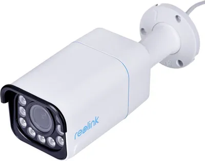 A white Reolink RLC-811A IP camera is shown against a white background.