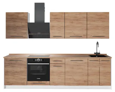 Obrázek produktu pro Kuchyňský kout Vicco Fame-Line Zlatý mocný dub/Bílá 280 cm, PD Dub, Model 62947