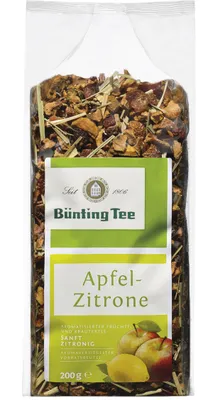 Zdjęcie produktu dla Herbata Bünting mieszanka owocowo-ziołowa jabłko-cytryna 10 opakowań