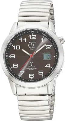 ETT Eco Tech Time EGS-11712-22Z Funk-Solar Herren-Armbanduhr Gobi mit Zugband 1
