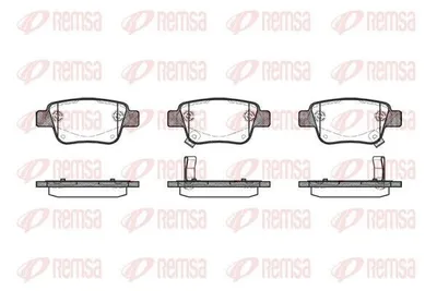 Produktbild von REMSA Bremsbeläge Satz Hinten Bremsklötze für TOYOTA AVENSIS Kombi (T25) 1047.02