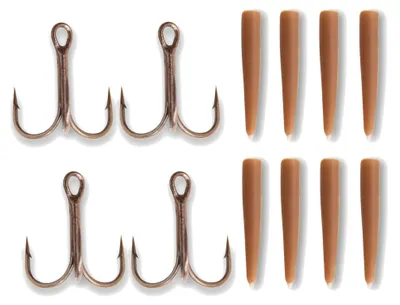 Produktbild von Quantum Mr Pike Rigging Kit - 4 Drillinge & 8 Sleeves, Größe:6