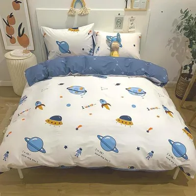 Productafbeelding van Raketten, dekbedovertrek voor kinderen, 100 x 135 cm