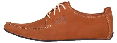 Produktbild von SOLE RUNNER® Scout 3 Cognac Nubukleder Barfußschuh,Größe:45,Farbe:Cognac