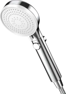 Produktbild von Duschkopf mit Stoppfunktion – Wassersparend – Chrom
