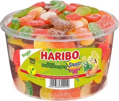 Produktbild von Haribo Saure Baerenzungen 6x150er