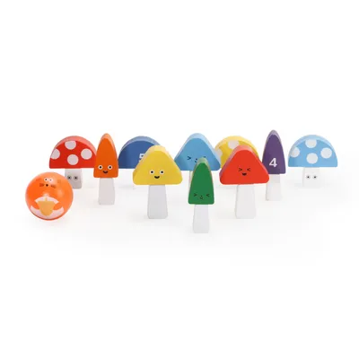Produktbild von Mini Pilze Bowling mit 10 Kegeln