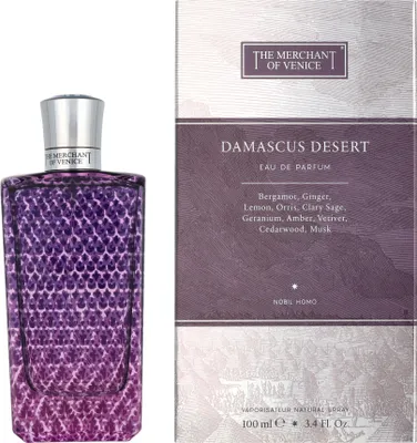 Produktbild von The Merchant Of Venice Damascus Desert, Männer, 100 ml, Bergamotte, Ingwer, Zitrone, Muskatellersalbei, Geranium, Iris, 1 Stück(e)