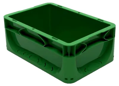 Produktbild von Geschlossene Eurobox in Grün 30 x 20 x 12 cm