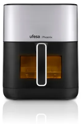 Heißluftfritteuse 6 L, 1800 W, Dampf, 10 Programme, Sichtfenster