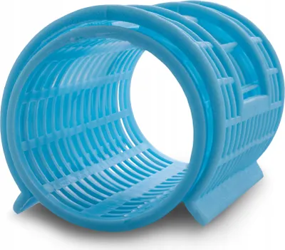 Produktbild von Ponik's Kunststoff Lockenwickler, Haar-Roller-Set, selbstgreifend, 38 mm, 6 Stk, Blau