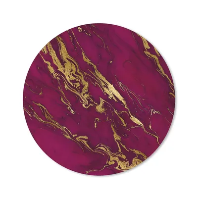 Produktbild von MuchoWow® Mauspad Mousepad Marmor - Rosa - Gold - Linie 20x20 cm - Mousepads - Maus Mat - Pad - Mausunterlage - Schreibtischmatte
