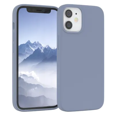 Produktbild von EAZY CASE Silikonhülle für Apple iPhone 12 Mini Silikon Backcover Schutz in Blau