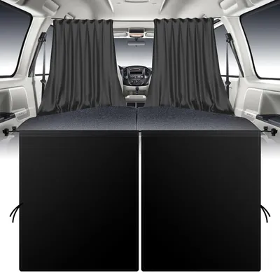 Produktbild von Sonnenschutzvorhänge fürs Auto, 140 x 80 cm, Sichtschutzvorhänge fürs Auto, Sonnenschutz für die Heckscheibe, Sonnenschutz für die Autofenster