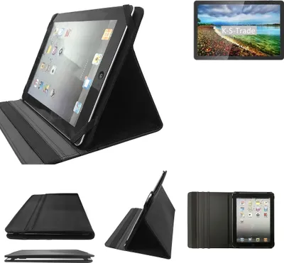 Produktbild von High quality kompatibel mit Blackview Tab 12 Schutz Hülle Business Case Tablet Schutzhülle Flip Cover Ultra Slim Bookstyle Tasche schwarz.