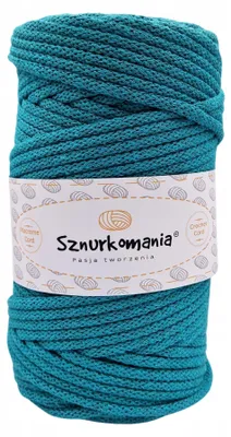 Produktbild von Sznurkomania Baumwollschnur 5mm 100m Smaragdgrün für Makramee