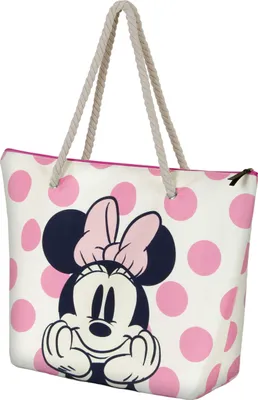 Obrázok produktu pre Plážová taška Beach Bag Disney Minnie Mouse Dots Summer Tote Bag