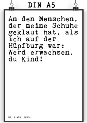 Produktbild von Mr. & Mrs. Panda Bild An den Menschen, der... DIN A5 - Weiß - Geschenk, Spruch, drucke, Wandbild, Spielen, Sprüche Weisheiten Zitate Lustig Weisheit Worte, Freundin