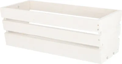 Produktbild von KOTARBAU® Blumenkasten Kräuterkasten aus Holz Langer Balkon-Blumenkasten Weiß