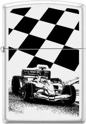 Produktbild von Zippo Benzinfeuerzeug F1 Race Car Weiß Matt 214RC - Exklusiv & Langlebig aus USA