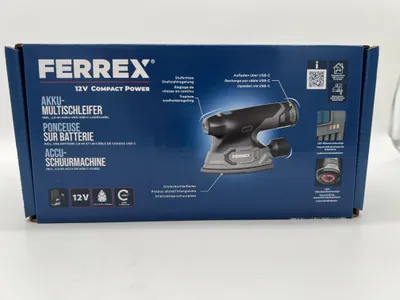 Produktbild von FERREX 12 V Akku Multischleifer inkl 2,0 Ah Akku und USB-C-Ladekabel