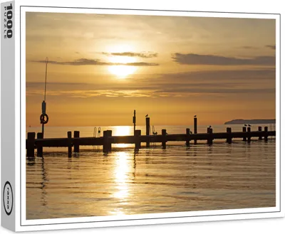 Produktbild von raxxa Premium-Puzzle "Früh morgens in Travemünde", 1000 Teile
