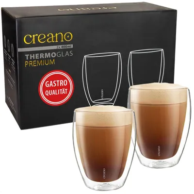 Produktbild von Creano doppelwandige Premium Gläser in Gastro Qualität, 2er-Set, 400ml