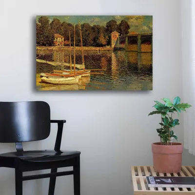 Produktbild von Wallity, 4570MONET011- CLD1111, Bunt, Leinwandbilder, 45 x 70 cm, 100% Leinwand