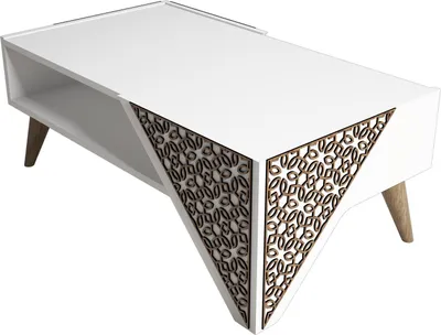 Produktbild von Skye Decor, Beril - White, Couchtische, Weiß, 105 x 58 x 40 cm