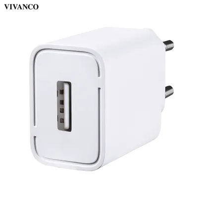 Produktbild von ViVanco™CHARGVVUSB2.4AW, Drinnen, AC, 5 V, Weiß