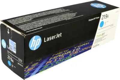 Produktbild von HP 219A Cyan Original LaserJet-Tonerkartusche, 1200 Seiten, 0 Seiten, Cyan, 1 Stück(e)