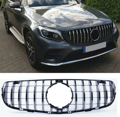 Obrázok produktu pre Chladič mriežka pre Mercedes GLC X253 - GLC Coupe C253 GT chróm Panamericana optika
