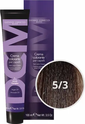 Produktbild von Diapason Haarfarbe Diapason Color Hair Color Cream 5/3 Light Golden Brown
