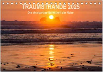 Produktbild von Kalender Traumstrände 2025 (Tischkalender 2025 DIN A5 quer), CALVENDO Monatskalender