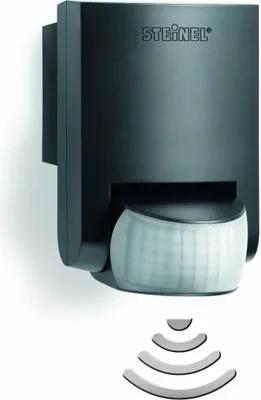 Produktbild von STEINEL IS 130-2, Wand, Drinnen, Draußen, Schwarz, 8 s, IP54, 8 - 2100 s