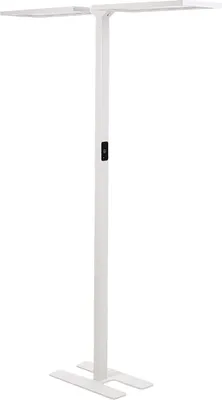 Produktbild von BELIANI LED-Stehlampe Weiß Metall 196 cm mit Bewegungsmelder Dimmbar Tageslichtsensor Touchfunktion Langes Kabel Bogenlampe Industrie Look Wohnzimmer