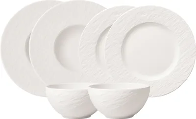 Produktbild von Villeroy & Boch Manufacture Rock blanc Starter Set 6tlg.