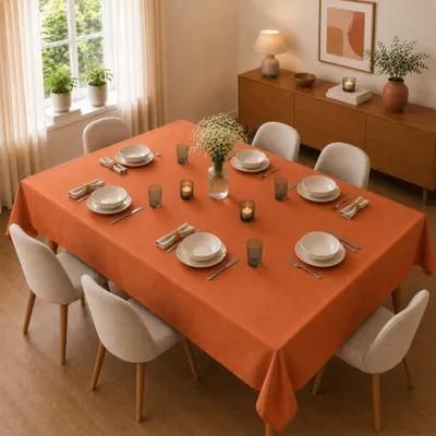 Produktbild von Tischdecke 130 x 250 cm für Küche & Esstisch in Orange